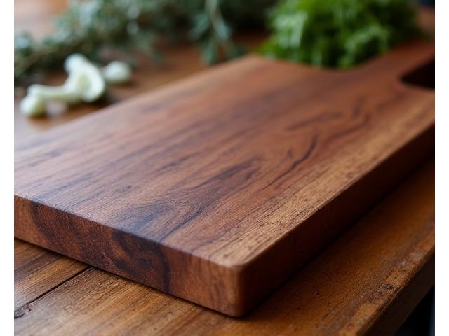 Luxurious walnut end-grain cutting board